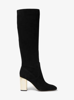 Michael kors cheap black suede boots