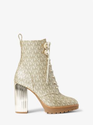 Michael kors discount boots lace up