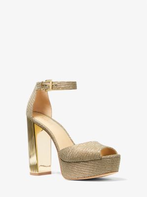 Michael kors glitter chain best sale mesh sandals