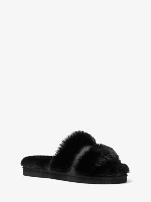 Mk fluffy slides on sale