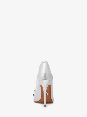 【Michael Kors】Asha Embellished Snake Embossed Sandal Scarlett Embellished Metallic Snake Embossed Leather Pump
