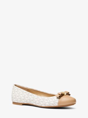 Michael kors gold flats on sale