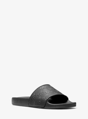 Gilmore Logo Embossed Slide Sandal Michael Kors Canada