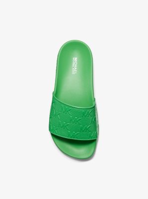 michael kors slides womens green