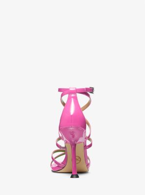 Imani Patent Leather Sandal in CERISE | Michael Kors