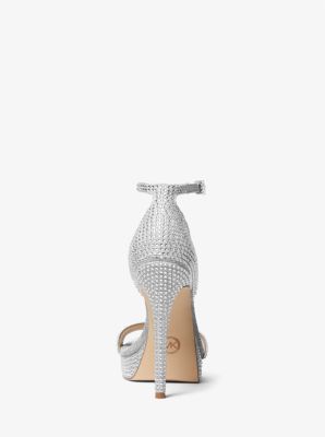 Michael kors clearance silver sparkly heels