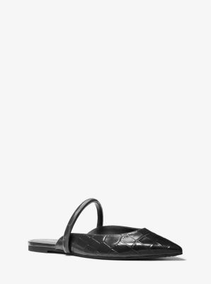 Jessa Flex Crocodile Embossed Leather Mule image number 0