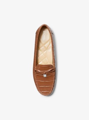 michael kors loafers womens brown