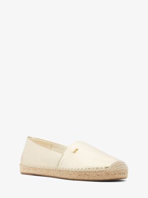 Kendrick Metallic Faux Pebbled Leather Espadrille image number 0