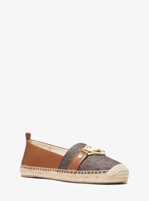 Michael fashion kors leather espadrilles