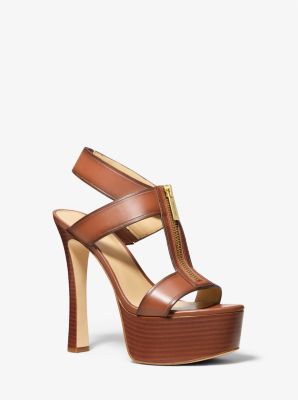 Berkley Leather Platform Sandal Michael Kors Canada