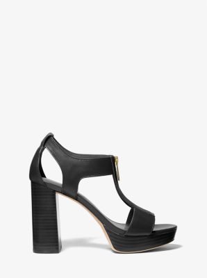 Berkley lock leather 2025 platform sandal