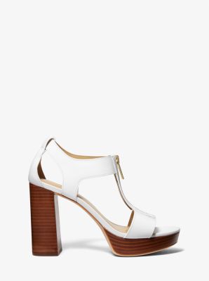 Berkley Leather Block-Heel Sandal image number 1