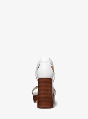 Berkley Leather Block-Heel Sandal | Michael Kors [US]