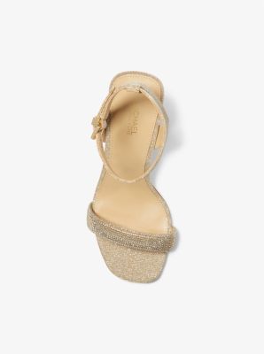 Carrie Embellished Glitter Chain-Mesh Sandal image number 3
