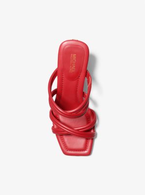 Red michael hot sale kors sandals