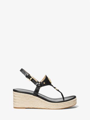 Casey Leather Wedge Sandal