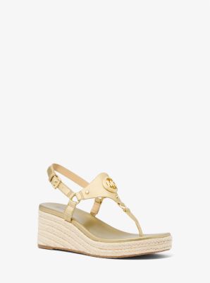 Designer Sandals Flat Heeled Platform Sandals Michael Kors