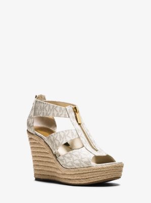 Michael kors damita wedge 2024 gold