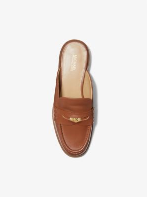 Eden Leather Mule in LUGGAGE | Michael Kors