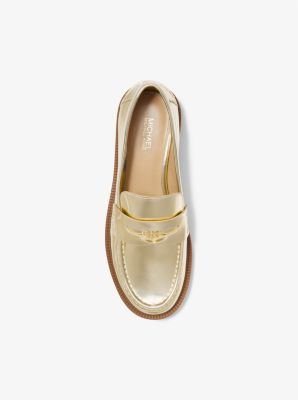 Loafer Eden aus Leder in Metallic-Optik image number 2