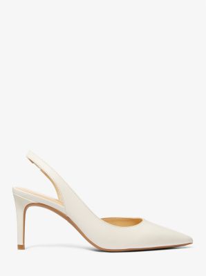 Alina Flex Leather Pump in LT CREAM | Michael Kors