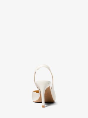 Alina Flex Leather Pump in LT CREAM | Michael Kors