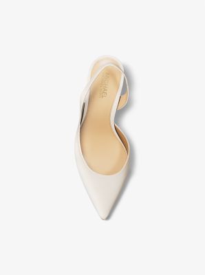 Alina Flex Leather Pump in LT CREAM | Michael Kors