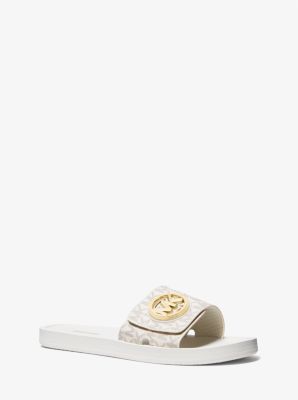 Michael kors velcro slides online