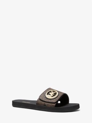 Mk logo slide clearance sandal