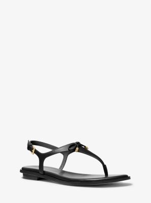 Nori Leather T Strap Sandal Michael Kors Canada