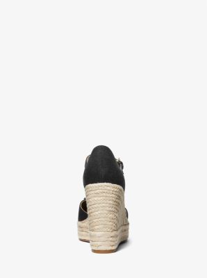 Espadrille Nori van canvas met sleehak image number 2