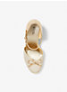 Nori Metallic Leather and Linen Wedge Espadrille image number 3