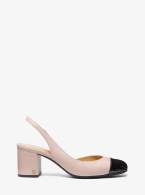 Perla Leather Slingback Pump