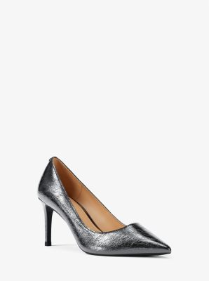 Alina Flex Crackled Metallic Leather Pump