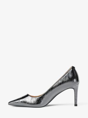Alina Flex Crackled Metallic Leather Pump