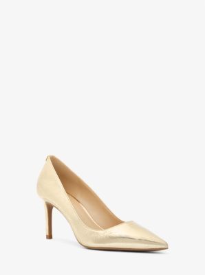 Pumps Alina Flex aus Leder in Metallic-Krakelee-Optik image number 0