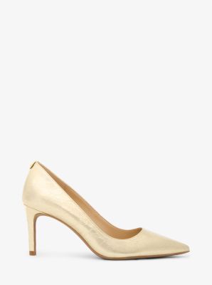 Pumps Alina Flex aus Leder in Metallic-Krakelee-Optik image number 1