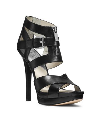 Anya Leather Platform Sandal | Michael Kors