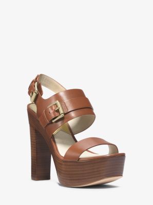 Beatrice Leather Platform Sandal | Michael Kors