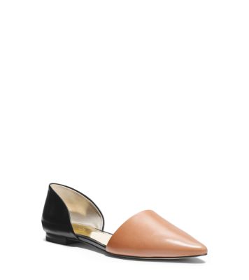 Julieta Two-Tone Leather Flat | Michael 