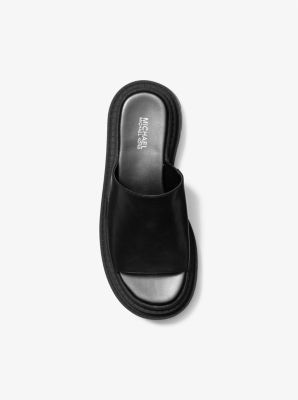 Kendra Leather Platform Slide Sandal image number 2