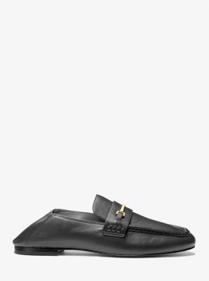 Thumbnail - MK Loafer Lena Aus Leder - Schwarz - Michael Kors