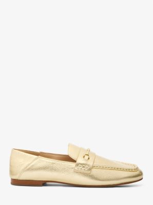 Lena Metallic Leather Loafer