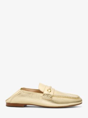 Michael kors loafers mens gold on sale