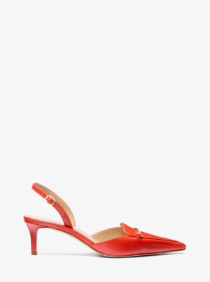 Escarpin Lena en cuir avec bride arrière