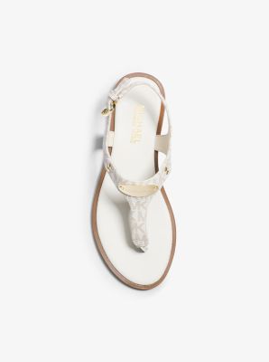 Michael kors store logo plaque sandal