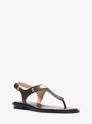 Logo Plaque Sandal | Michael Kors