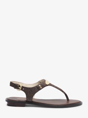 Logo Plaque Sandal | Michael Kors