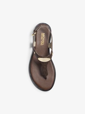 Logo Plaque Sandal Michael Kors